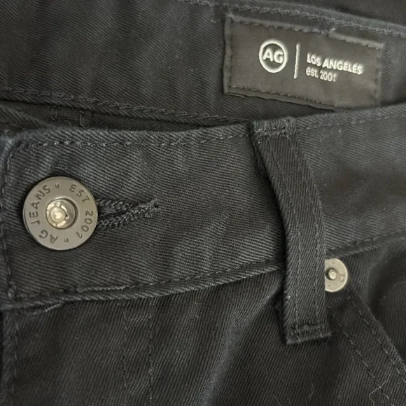 AG Saige Wide Leg Crop Cotton Jeans in Midnight High Rise Fit - Size 27 - Picture 3 of 7